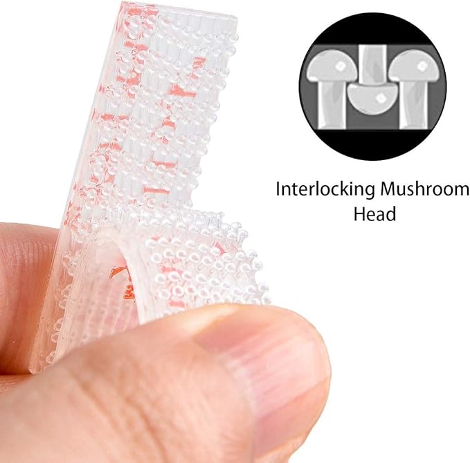 EZ Pass/IPass/IZoom Toll Tag Fastlane Mounting Kit - 16 Pcs (8 Sets) Reclosable Fastener Peel and Stick Adhesive Dual Lock Tape Strips