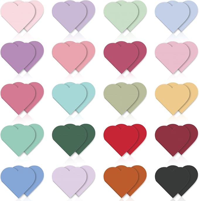 40 Pcs Heart Magnetic Bookmarks, Graduation Gifts for Women, Cute Book Marks for Reading Book Lovers, Page Markers Clip for Teacher & Student Book Accessories for School Office Home Supplies