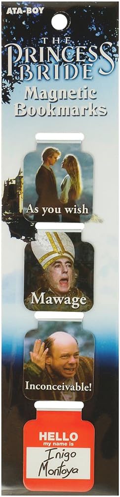 Ata-Boy Princess Bride Bookmark, Princess Bride Movie Magnetic Bookmarks (4 Set) Princess Bride Gifts & Merchandise