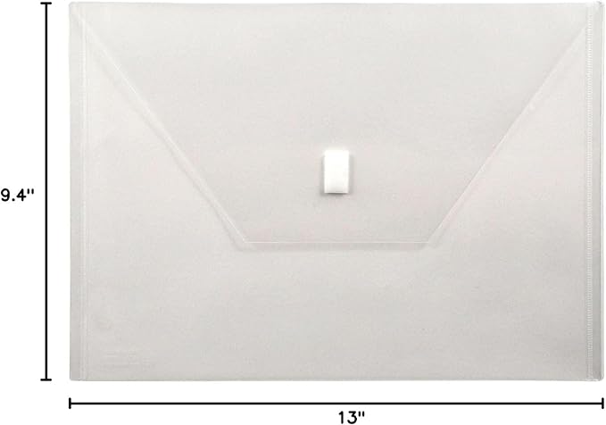 LION Design-R-Line Poly Envelope, 9-3/8 x 13 Inches, Clear, 1 Envelope (22080-CR)