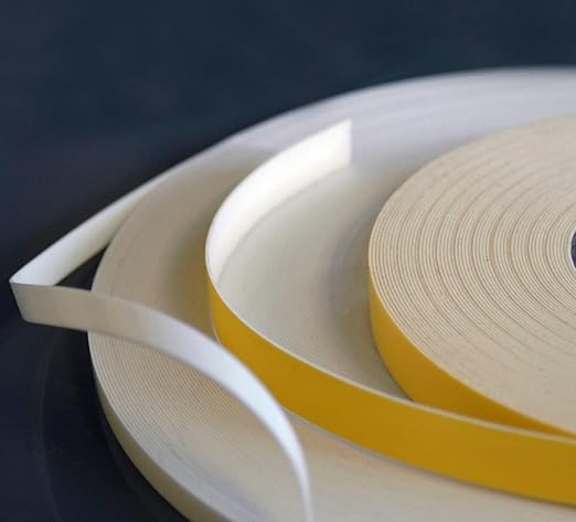 Virtual Plastics Double Sided Foam Adhesive Sticky Tape - White - 2mm x 10mm x 25m - Security/Glazing/Craft Tape