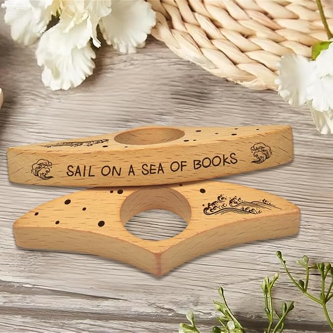 Quimoy Book Page Holder for Reading,Thumb Books Page Holder, Books Reading Accessories Gifts for Book Lovers Teachers Students Friends