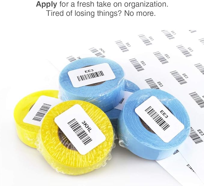 ChromaLabel 1 x 1.50 Inch Printable Labels, Compatible with Laser and Inkjet Printers, 2450 Stickers per Pack, White, Permanent