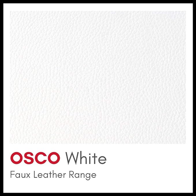OSCO Faux Leather Mail Sorter & Envelope Organiser – Desk File Storage Stand with Display Slots – Modern Letter Holder Tray Minimalist Home & Office – White