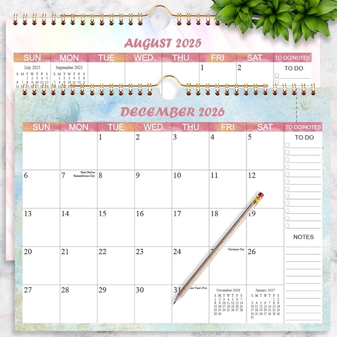 Calendar 2026 - Wall Calendar Runs from Jan 2026 to Dec 2026-12 Monthly Calendar with Thick Paper for Planning and Organizing for Home or Office, Calender Planner, 8.5 x 11 In 2026 Calendars