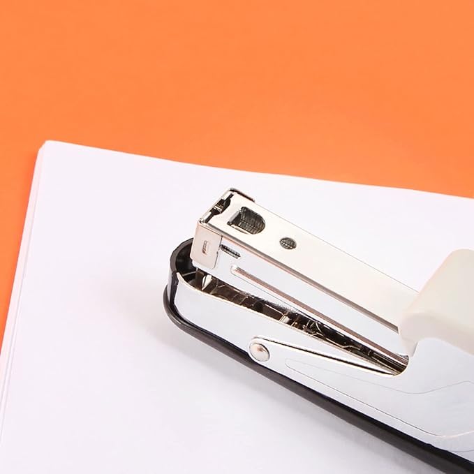 KUYWLMKMZZ Desk Stapler Handheld Desktop Stapler Office Desktop Stapler Has a Capacity of 25 Sheets Easy to Load Ergonomic Stapler Suitable for Office Or Desk School Supplies (Color : A)