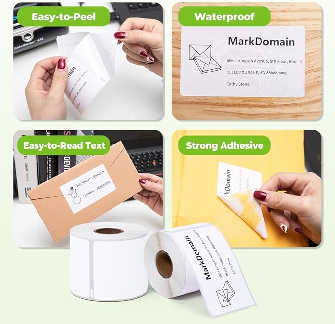 20 Rolls Replacement for Dymo 30256 Standard Large Shipping Labels 59 mm x 102 mm (2-5/16" x 4") 300/Roll for Label Writer LW 400 450 Duo Twin Turbo 4XL Printer