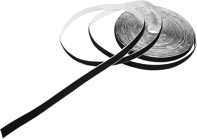 1roll Self-Adhesive Hook and Tape Heavy Duty Versatile Adhesive Strips for Use Material Easy to Apply and Remove for Crafting and Organization