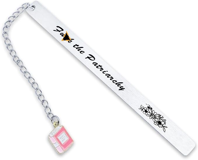 Feminist Gifts Bookmark for Women Girl Women's Rights Activist Inspirational Girls Power F the Patriarchy Gift for Sisters Female Friends Bookish Birthday Christmas Stocking Stuffers Keepsake