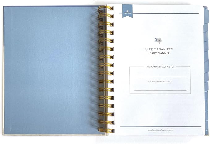 Paper House Productions 12 Month Undated 8.75" Planner with Month and Event Flag Stickers - Horses Wild & Free