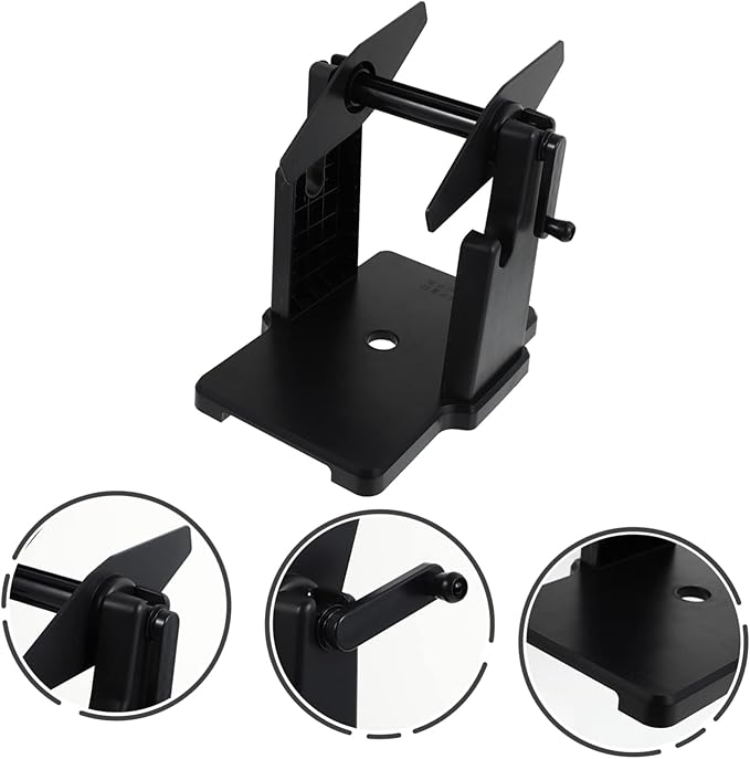 TEHAUX Label Hand Crank Roll Holder Label Organizer Manual Winding Machine Printer Paper Holder