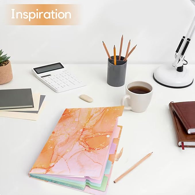 Forest Series Expanding File Folder Stylish Funky Cute Retro Document Organizer with Natural Scenes for Students,Teachers & Freelancers - Golden Sunshine