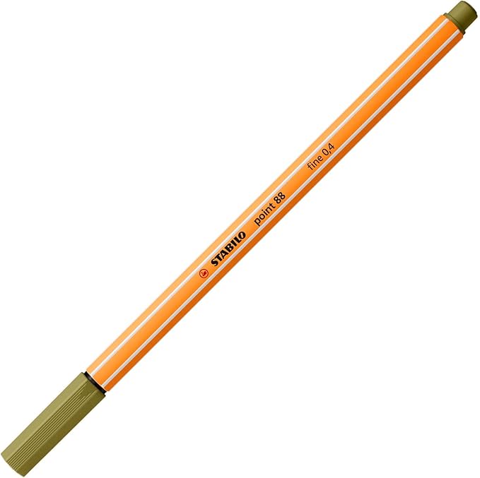 Fineliner - STABILO Point 88 - Wallet of 10 - Assorted Colors
