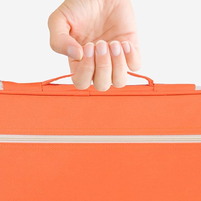 A4 Document Bag File Folder, Multifunctional A4 Document Bags Portfolio Organizer Waterproof Travel Pouch Zippered Case