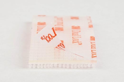 3M Scotch All-Weather EZPass iPass Fastlane Toll Fasteners, 8 Sets of 1 Inch x 3 Inches Strips, Clear (RFD7090)