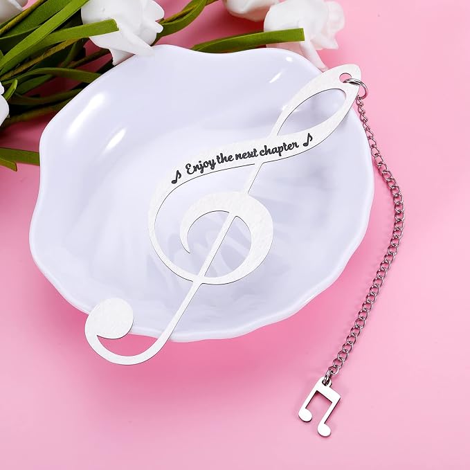 Bookmark for Women Men Music Lover Gifts for Him Her Girls Boys, Enjoy The Next Chapter Graduation Christmas Birthday Anniversary Retirement Gifts Graduation Gifts for Women