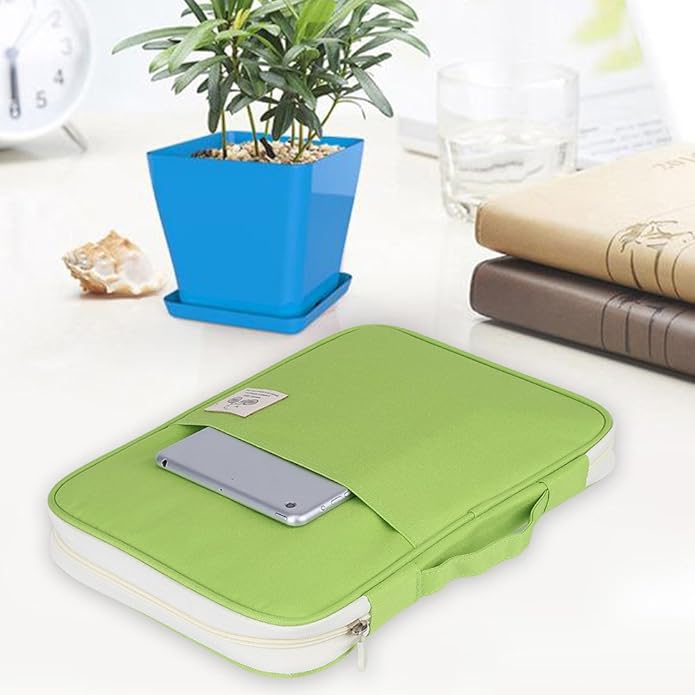 A4 Document Bag File Folder, Multifunctional A4 Document Bags Portfolio Organizer Waterproof Travel Pouch Zippered Case