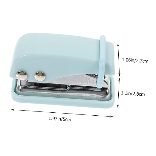 Puncher Cute Single Puncher Portable School Stapler for Office Use Sturdy Design for Home School Supplies
