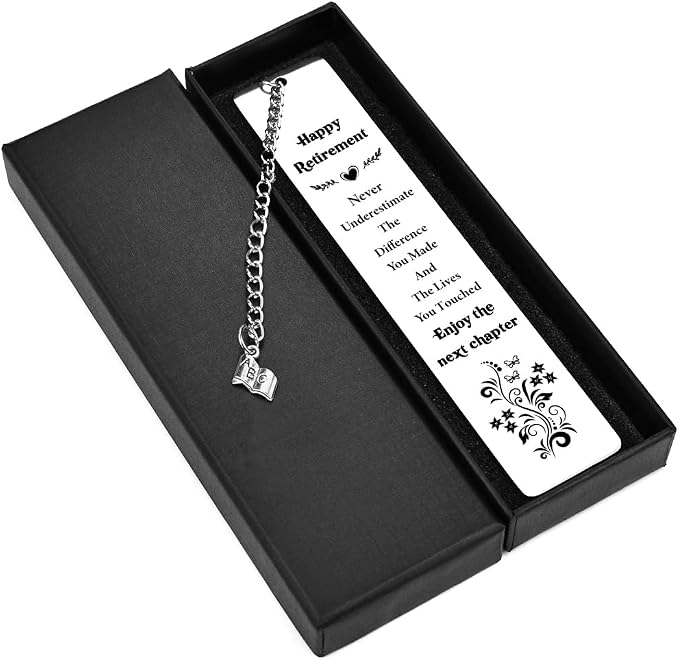 Quimoy Retirement Gifts for Women, Retirement Gift Bookmark for Coworker Employee Boss Leader Reader Friends Retired Teacher, Going Away Gifts for Colleagues, Appreciation Gift for Coworkers