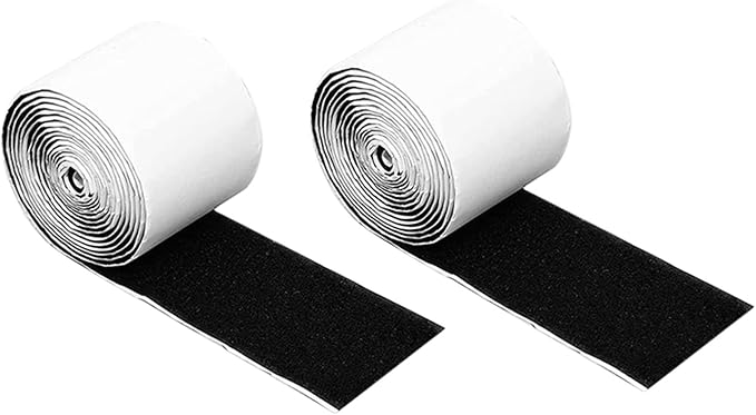 2rolls Electric Guitar Pedalboard Hook and Loop Mounting Tape Adhesive Strip for Secure Pedal Fixing and Easy Setup
