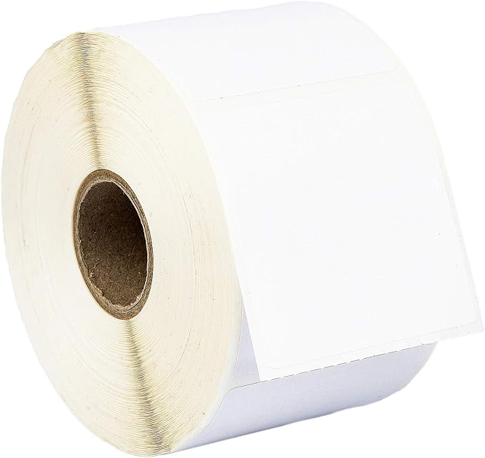HOUSELABELS 2" x 2" Multipurpose Labels on 1" Core Compatible with Zebra and Rollo Printers, 50 Rolls / 750 Labels per Roll