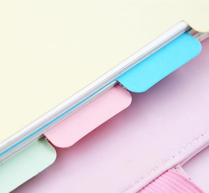 A5 Blank Paper Refill - 6 Hole Planner Inserts for A5 Binder, 200 Pages 6 Ring Loose Leaf Blank Paper with 5 Colorful Binder Dividers, 5.8" x 8.5"