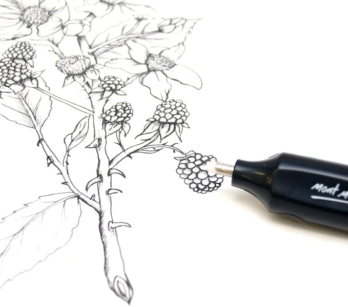 Mont Marte Electric Eraser, Includes 30 Eraser Refills. Suitable for use with Graphite Pencils and Color Pencils.