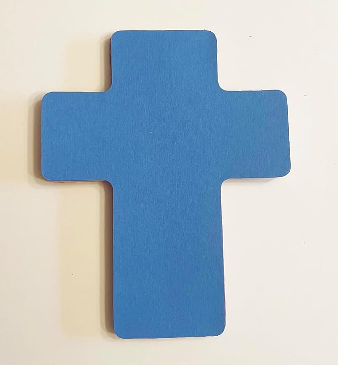 SHAPES ETC. 31 Pcs Cross Assorted Color Creative Cut-Outs 5.5in Sunday School VBS Decoration Kids Nativity Religious Christmas Crafts Faithful Christian Easter Bulletin Board Décor USA Made