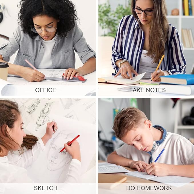 Ainiv Everlasting Pencil - 10 PCS Inkless Infinity Pencils with 20 Extra Erasers for Home Office School Writing Drawing