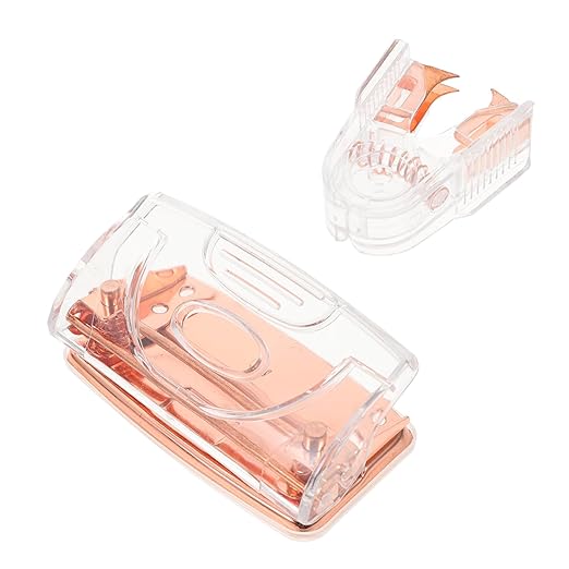 1set Cardboard Two Hole Puncher Staple Remover Transparent Office Supplies User-Friendly Design for Efficient Stapling Punching Stylish Versatile Tool for All Office Needs