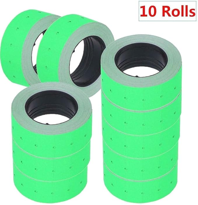 10 Rolls Price Labels for MX-5500 Price Gun Stickers 4000pcs Pink Price Gun Labels for Retail Shop Office Pricemarker Labels