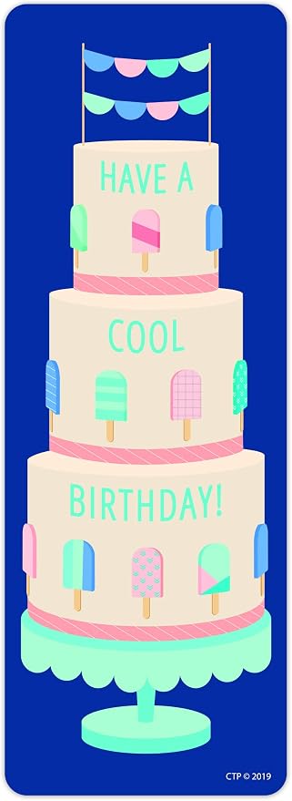 Creative Teaching Press Calm & Cool Happy Birthday Bookmarks, 2-1/2 x 7 in, Pack of 30