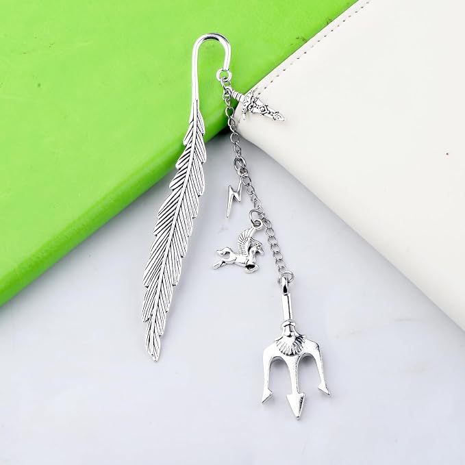 MAOFAED Greek Mythology Bookmark for Book Lover, Heroes of The Olympus Gift, Bookish Merchandise(lightningBm)