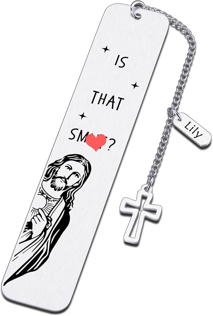 Personalized Funny Bookmark for Women & Men - Custom Christian Book Marker for Coworker, Reader, Best Friend, Sister, Teen Boys & Girls - Christmas & Birthday Gift