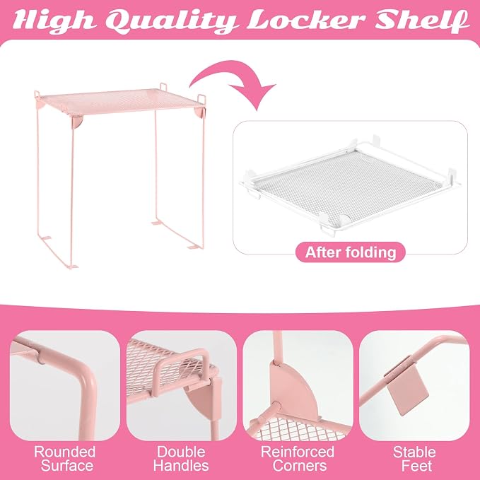 12 Pcs Locker Organizer and Decorating Kit, First Day of School Essentials,Back to School Essentials Locker Decoration, Print Whiteboard with Markers Plush Area Rug String Mirror Magnetic Cup