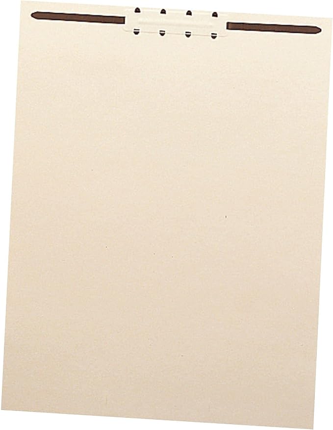 Smead Manila File Backs with 2" Fastener, Letter Size, Manila, 100 per Box (35511)