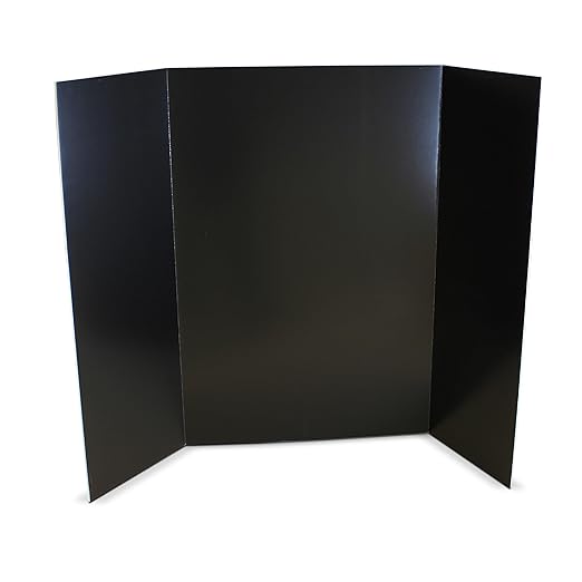 Flipside Products 36” x 48” Foam Project Boards for Presentations, Science Fair, School Projects, Event Displays and Trifold Picture Board - Black 3/16'' Thick - 24 Pack
