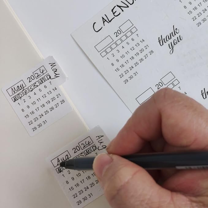 Monthly Tabs Calendar Stickers for Yearly Planner for Journal Dividers, Plan for School Year, Agendas and Organizers, Office Supplies (Style1-32Months)