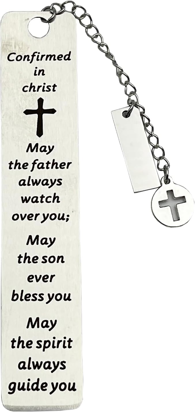 Bible Bookmarks Book Markers, Metal Christian Bookmark Gift Accessories (Confirmed in Christ)