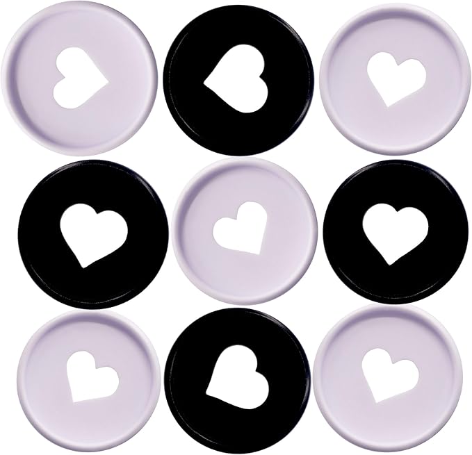 100pcs Planner Expander Discs 1.1Inch Book Binding Disc For Discbound Notebook Accessories Heart Binder Rings(White Black Mixed,1.1 inch/28 mm)