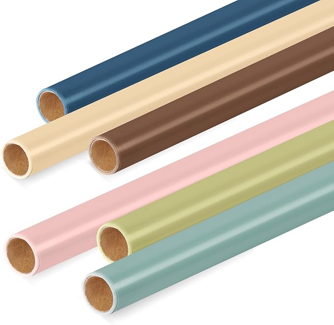 Skyygemm 6 Rolls Bulletin Board Paper Fade Resistant Colored Bulletin Board Paper Roll Bulk for Art Decor Drawing Craft Painting(4 x 24 ft,Boho)