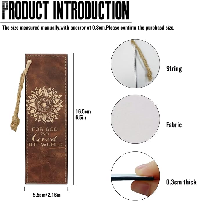 Retro Style Cross Sunflower Bible Case with Bookmark Waterproof Bible Cover Case for Women Lightweight Bible Bag with Handle Pockets Church Book Bag Brown