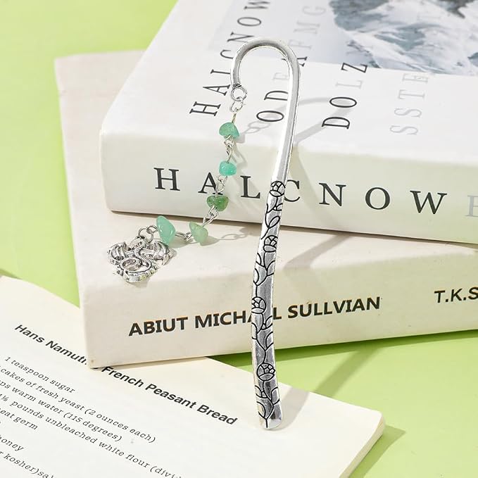 Horror Bloody Knife Metal Bookmark Horror Bookmark for Horror Fans Thriller Suspense Books Book Accessories Exquisite Hook Bookmarks Gift for Women (Dragon Bookmark 3PCS)