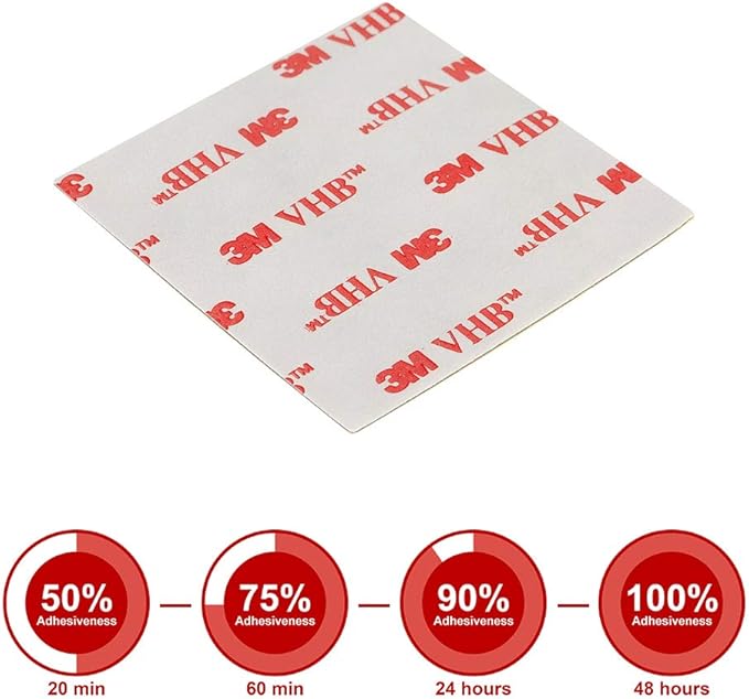 CANOPUS Adhesive Pads, Double Sided Tape for Crafts, Double Sided Adhesive Mounting Squares, RP25 Foam Tape, Pack of 8 Pads, 2in x 2in, Made in USA