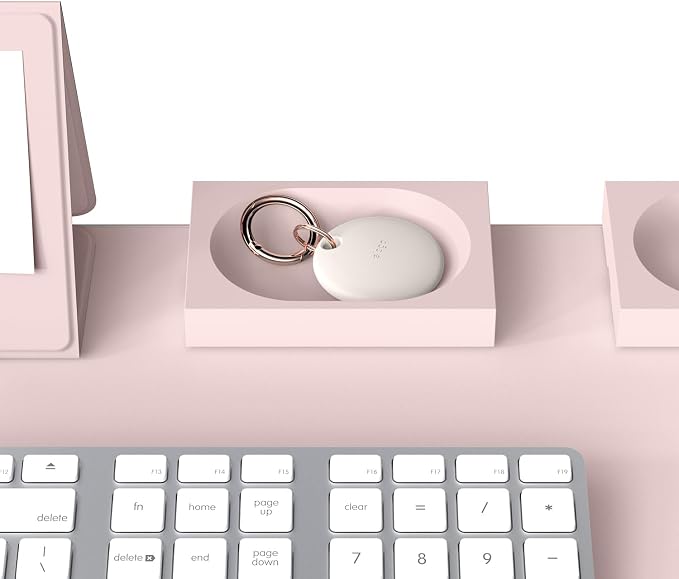 elago Smart Magnetic Desk Mat Pencil Tray – Soft Silicone Organizer for Office Supplies, AirPods, Glasses, Pens – Noise-Free, Non-Slip, Washable, Item for Desk Management [Small] (Lovely Pink)