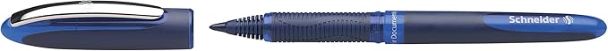 Schneider One Business Rollerball Pen, 0.6 mm Ultra-Smooth Tip, Blue Barrel, Blue Ink, Blister Pack of 2 Pen (78303)