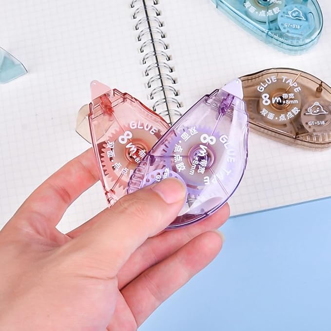 4pcs Correction Tape for Students Dual-sided Correction Tapes Practical Study Tools Aesthetic Office Supplies Mixed Colors