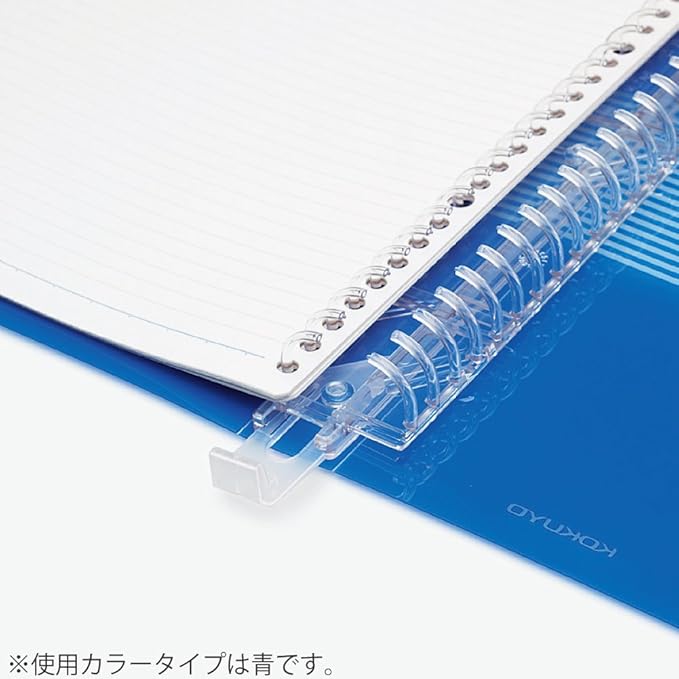 KOKUYO Campus B5 Slide Binder Notebook with 5 Tab Dividers, PP Cover, 26 Hole, 100 Sheets Capacity, Blue, Japan Import (RU-P334NB)