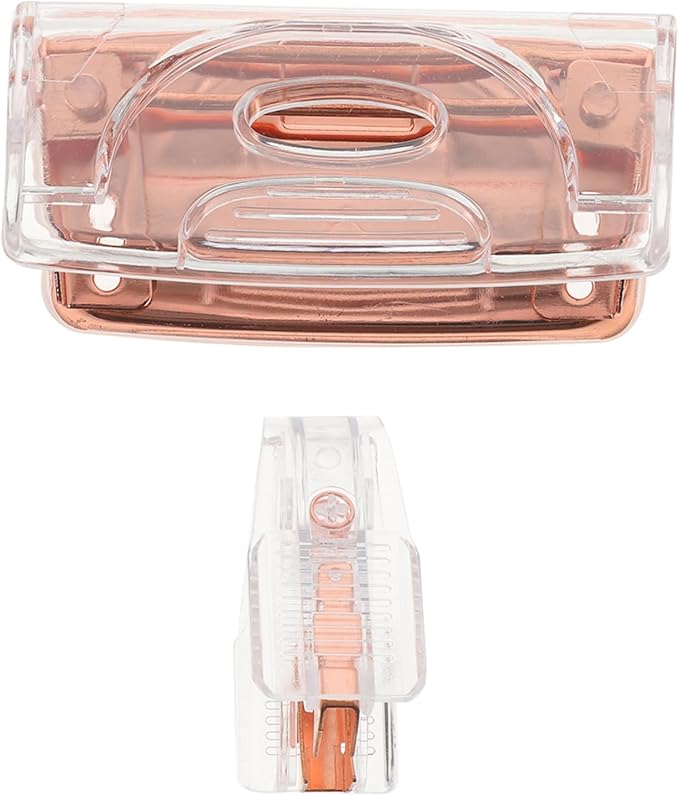 Holibanna 1Set Transparent Office Supplies Puncher Heavy Duty Staple Remover Ergonomic Design for Effortless Staple Removal Stylish Desk Accessories