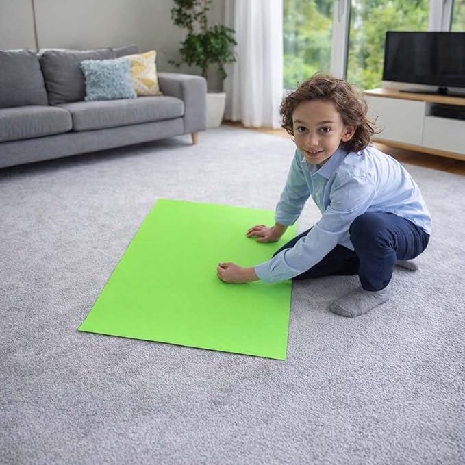 Fluorescent Green Poster Board, 2-Sided 22x28, 25 Count - Water & Fade Resistant for Signs & Presentations